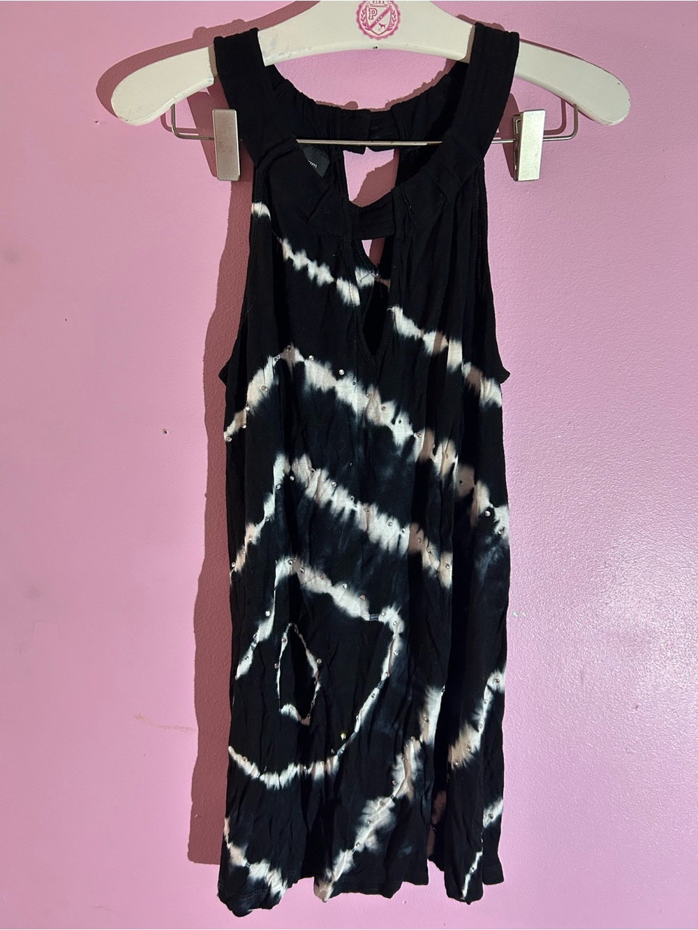 INC International Concepts Black Sleeveless Top